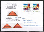 Bund 1720 als portoger. MeF mit 2x 200 Pf Sport 1994 auf Nachnahme-Brief bis 20g von 1996, codiert