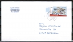 Bund 2698 als portoger. EF mit 145 Cent Hans-Grade-Flieger auf Inlands-Brief ber 50 Gramm als Streifband von 2009
