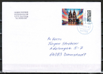 Bund 3832 Skl. (Mi. 3836) als portoger. EF mit 100 Cent K�lner Dom als Skl.-Marke aus teurem Krypto-Booklet auf Inl.-Brief 20-50g von 2024, codiert