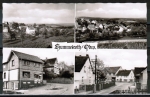 AK Hchst / Hummetroth, 4 Dorf-Ansichten - 1x mit CENTRA-Geschft - 1x mit Gasthaus, um 1962 / 1965