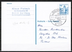 Bund 918 als Auslands-GA-Pk P 136 II mit eingedruckter Marke 70 Pf B+S im Letterset-Druck als Auslands-Postkarte von 1984-1989 nach Polen, ohne AnkStpl.