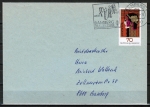 Bund 924 als portoger. EF mit 70 Pf EZM aus Jugendstil-Block auf Briefdrucksache bis 20g von 1988