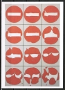 Ansichtskarte von Pol Bury - "Verbotene Richtung - Aufweichung" (1980)