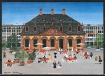 10 gleiche Ansichtskarten von Felizitas Kastner - "Frankfurt/Main - Die Hauptwache" (1978)