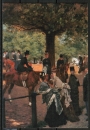 Ansichtskarte von Giuseppe De Nittis (1846-1884) - "Beim Pferderennen von Longchamp"