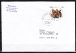 Bund 1708 als portoger. EF mit 100 Pf Weihnachten 1993 auf Inlands-Brief bis 20g von 1993-1997, codiert