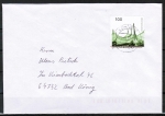 Bund 1909 als portoger. EF mit 100 Pf Montreal EZM aus Archtektur-Block auf Inlands-Brief bis 20g vom März-Aug. 1997, codiert