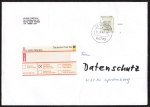 Bund 1691 als portoger. EF mit 700 Pf SWK aus Bogen mit Seitenrand auf Inlands-Einschreibe-Brief 14x20 cm von 1997-2002