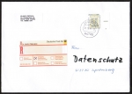 Bund 1691 als portoger. EF mit 700 Pf SWK aus Bogen mit Seitenrand auf Inlands-Einschreibe-Brief 14x20 cm von 1997-2002