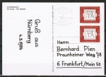 Bund 677 als portoger. MeF mit 2x 30 Pf Albrecht Dürer auf Inlands-Postkarte von 1984