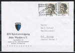 Bund 718 als portoger. MeF mit 2x 25 Pf Lucas Cranach auf Inlands-Brief bis 20g von 1974-1978