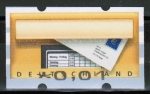 Bund ATM 5 - Fehlverwendung - Eindruck ohne Euro unten - postfrische Marke zu 0,01 Euro