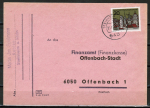 Bund 426 als portoger. EF mit 20 Pf Stuttgart auf Inlands-Brief bis 20g von 1965-1966
