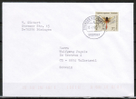 Bund 1550 als portoger. EF mit 70 Pf Heidelibelle auf B-Brief von Bsingen von 1993 in die Schweiz, vs. codiert