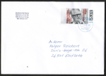 Bund 3948 als portoger. EF mit 180 Hans-Jochen Vogel auf Inlands-Brief 14x20 cm von 2026, 20 cm lang