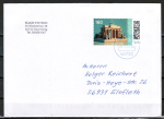 Bund 3796 Skl. (Mi. 3801) als portoger. EF mit 160 Cent Brandenb. Tor als Skl.-Marke aus "Krypto-Booklet" auf Inl.-Brief �ber 50g von 2023-2024 cod. B6, Preis VHS