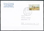 Bund 1258 als Ganzsachen-Ausschnitt mit 60 Pf Spitzweg aus PSo 11 als portoger. EF auf Inlands-Postkarte von 1986