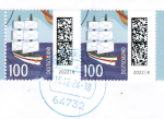 Bund 3736 als portoger. EF mit 61 Cent Briefe-Dauerserie aus Bogen mit Strichcode-ER auf Inlands-Dialogpost 14x20 cm ber 50g von 2023