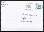 Bund 1406 als portoger. EF mit 100 Pf SWK "Altötting" C/o.g. aus Nasskl.-MH auf Inl.-Brief bis 20g von 1989-1997