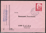 Bund 542 als portoger. EF mit 30 Pf Heinrich Lbke auf Inlands-Brief bis 20g von 1967-1969