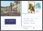 Bund 982 als Zusatz mit 30 Pf Wohlfahrt 1978 portogerecht auf 40 Pf B+S Bild-GA-Pk als Luftpost-Postkarte von 1978 nach Israel