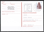 Berlin 816 als Ganzsachen-Postkarte P 137 - Antwortkarte mit eingedr. Marken 40+40 Pf SWK Lume 2 cm als Orts-Pk innerh. Berlins von 1990-1991 - O / *