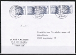 Bund 913 als portoger. MeF mit 5x 10 Pf B+S - Serie Buchdruck aus Rolle auf Inlands-Brief bis 20g von 1977-1978 - im Ankauf gesucht !