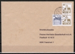 Bund 913/914 o.g./u.g. als portoger. MiF mit 10+30 Pf B+S als Zdr. mit 30 Pf senkr. Paar aus MH im Bdr. auf Briefdrucksache bis 20g von 1987