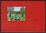 Ansichtskarte von Marlies Assel - "Apfelernte" (Kleinbild - rot)