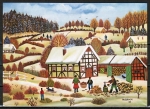 Ansichtskarten von Mila Bruck - "Die vier Jahreszeiten - Winter" (1980)