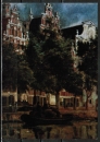 Ansichtskarte von Jan van der Heyden (1637-1712) - "Amsterdamer Kanal" (Ausschnitt)