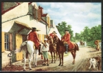 Ansichtskarte von J. Meissonier (1815-1891) - "Der Pferdewechsel"