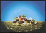 Ansichtskarte von Helga Mosbacher - "Dorf im Frühling"