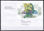 Bund 1918/1919 als portoger. Block-EF mit 100+200 Pf Wald-Block auf kleinformat. Inlands-Brief über 50g von 1997/1998, B6-Format