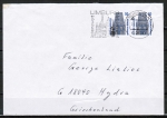 Bund 1340 als portoger. MeF mit 2x 50 Pf SWK aus Rolle auf CEPT-ermäß. Brief vom März 1989 nach Griechenland