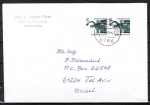 Bund 1341 als portoger. MeF mit 2x 60 Pf SWK aus Rolle auf Auslands-Brief bis 20g von 1987-1989 nach Israel