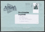 Bund 1341 als portoger. EF mit 60 Pf SWK aus Bogen mit Unterrand auf Auslands-Drucksache bis 20g von 1988 nach Frankreich