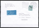 Bund 1342 als portoger. EF mit 80 Pf SWK C/o.g. aus MH auf VGO-Luftpost-Brief bis 20g vom März 1991 nach Frankreich