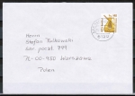 Bund 1401 als portoger. EF mit 140 Pf SWK aus Rolle auf Auslands-Brief bis 20g von 1989-1991 nach Polen, AnkStpl.