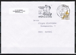 Bund 1535 als portoger. EF mit 170 Pf SWK aus Bogen mit Oberrand auf kleinformat. Inl.-Brief 20-50g von 1991-1993, C6 oder B6-Format