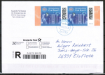 Bund 3848 als portoger. MeF mit 2x 160 Carl Bosch auf Einwurf-Einschreibe-Brief bis 20g von 2024, codiert