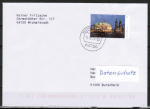 Bund 3084 als portoger. EF mit 60 Ct. Bremen-Panorama / rechts weiss auf Inlands-Brief bis 20g von 2014, codiert