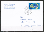 Bund 1327 als portoger. EF mit 70 Pf Rotary auf Auslands-Postkarte von 1987-1989 nach Polen/AnkStpl.