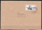 Bund 1429 als portoger. EF mit 170 Pf Friedrich List auf Inlands-Brief 20-50g von 1989-1993, B6-Format