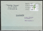 Berlin 724 als portoger. EF mit 50 Pf Wohlfahrt 1984 auf Drucksache bis 20g von 1984-1989 von Berlin ins Bundesgebiet