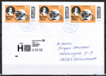 Bund 3829 als portoger. MeF mit 3x 70 Cent Bertha Benz auf Prio-Brief 20-50g von 2024, codiert