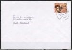 Bund 960 als portoger. EF mit 50 Pf Hermann Hesse EZM aus Block auf Inlands-Brief bis 20g von 1978
