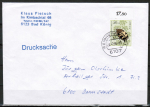 Berlin 712 als portoger. EF mit 50 Pf Jugend 1984 auf Drucksache bis 20g von 1984-1989 innerhalb des Bundesgebiets