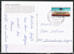 Bund 837 als portoger. EF mit 40 Pf Jugend 1975 auf Inlands-Postkarte von 1975-1978