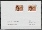 Bund 960 als portoger. MeF mit 2x 50 Pf Hermann Hesse EZM aus Block 16 auf Inlands-Brief bis 20g von 1989-1997